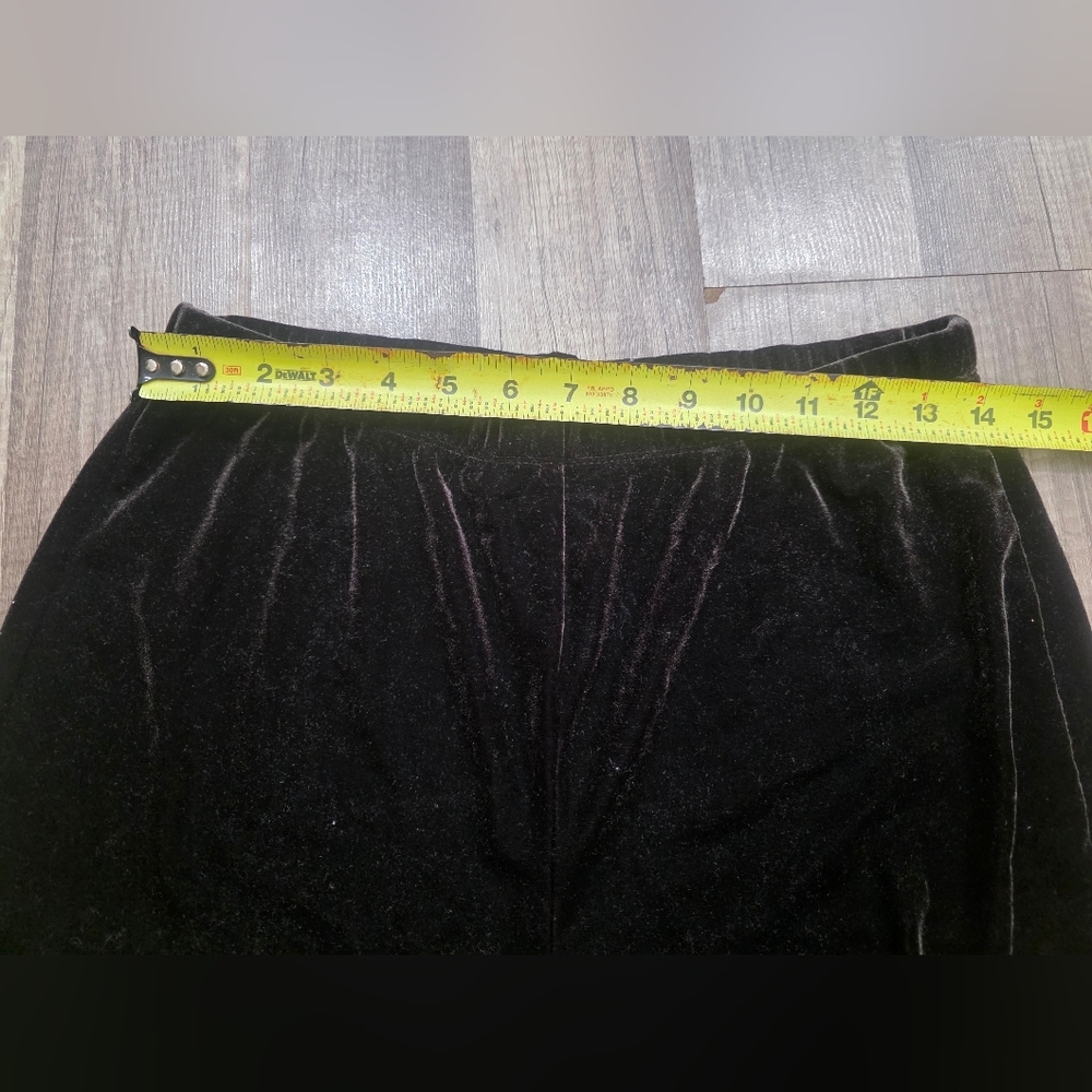 CHICOS WIDE LEG VELVET FLARE PANTS classy Brown Formal Lounge Pull On Jogger 1 - Picture 7 of 13